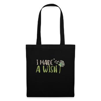 J’ai fait un vœu maman et moi - Sac en tissu - noir - Devant