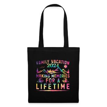 Vacances d’été en famille Créer des souvenirs - Sac en tissu - noir - Devant
