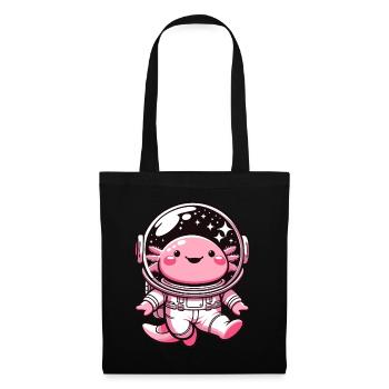 Axolotl Astronaute Amphibien de l’espace - Sac en tissu - noir - Devant