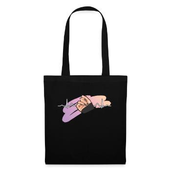 Heartbeat Nail Design Nail Studio Tech - Sac en tissu - noir - Devant
