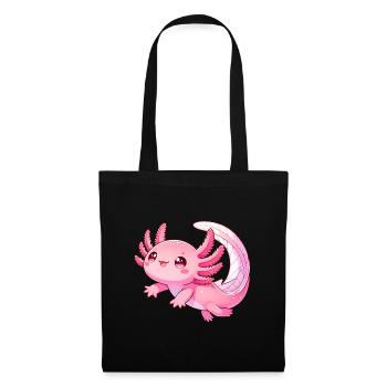 Axolotl Kawaii Amphibian Amphibian - Tote Bag - black - Front