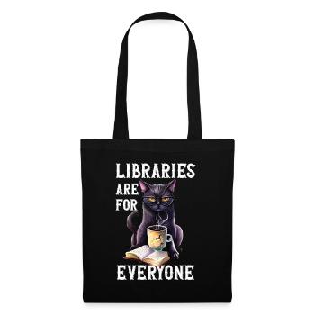 Libraries are for everyone Librarian - Tote Bag - black - Front