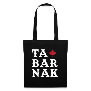 Tabarnak Je Me Barre Au Canada Feuille D'érable - Sac en tissu - noir - Devant