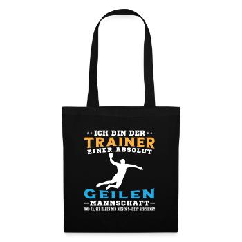 Mannschaft Handballspieler Beachhandball Ballsport - Stoffbeutel - Schwarz - Vorne