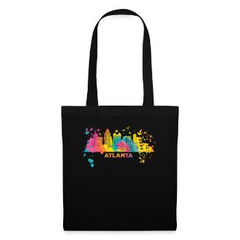 Atlantans Skyline Atlanta - Sac en tissu - noir - Devant