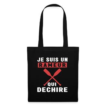 Je Suis Un Rameur qui déchire Humour Avironneur - Sac en tissu - noir - Devant