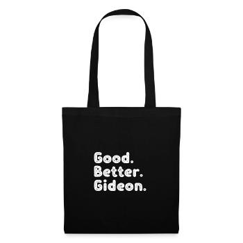 Good better Gideon - Stoffbeutel - Schwarz - Vorne