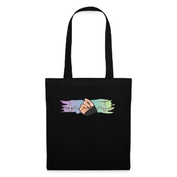 Heartbeat Nail Design Nail Studio Tech - Sac en tissu - noir - Devant