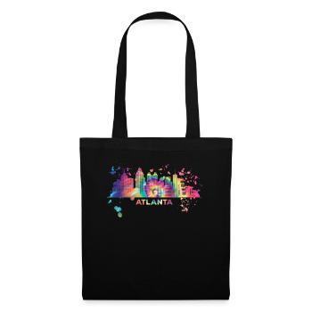 Atlantans Skyline Atlanta - Sac en tissu - noir - Devant