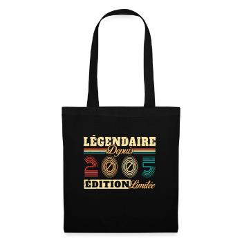 Légendaire Depuis 2005 - Sac en tissu - noir - Devant