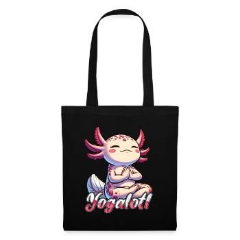 Yogalotl Yoga Méditation Pleine conscience Bien-être - Sac en tissu - noir - Devant