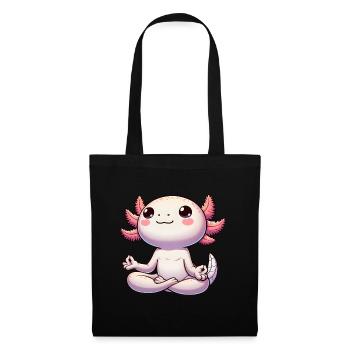 Meditation Axolotl Meditating Yoga - Tote Bag - black - Front