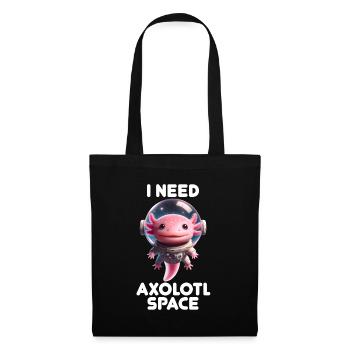 Astronaute Axolotl Space Space Amphibian - Sac en tissu - noir - Devant