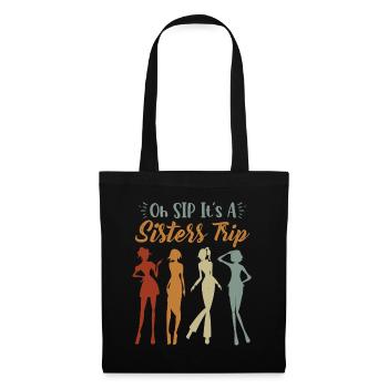 Week-end entre filles Oh Sip It’s A Sisters Trip - Sac en tissu - noir - Devant