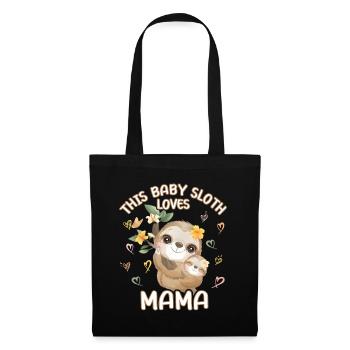 This baby sloth loves mom on Mother's Day - Tote Bag - black - Front