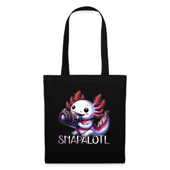 Snapalotl Photographer Axolotl Photography Camera - Tote Bag - black - Front