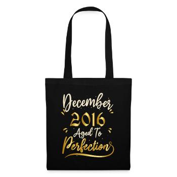 December 2016 December Anniversary December 2016 - Tote Bag - black - Front