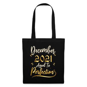 Décembre 2021 Décembre anniversaire December 2021 - Sac en tissu - noir - Devant