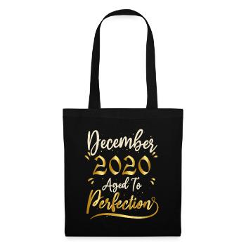Décembre 2020 Décembre anniversaire December 2020 - Sac en tissu - noir - Devant