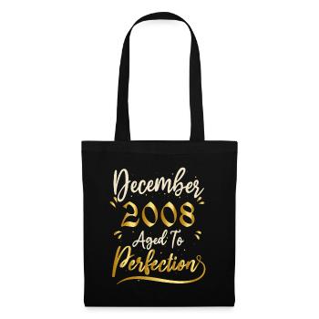 December 2008 December Anniversary December 2008 - Tote Bag - black - Front
