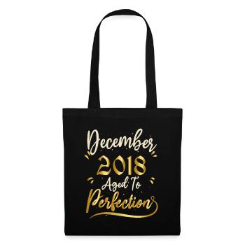 December 2018 December Anniversary December 2018 - Tote Bag - black - Front