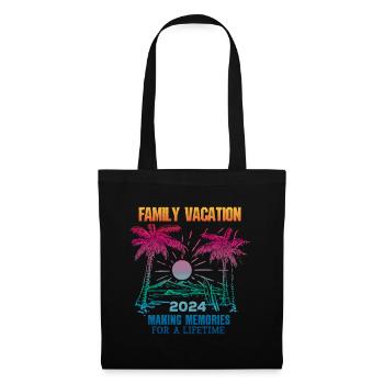 Family holidays 2024 make memories - Tote Bag - black - Front