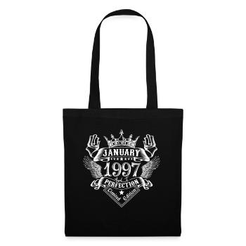 Janvier 1997 | Janvier 1997 anniversaire 1997 - Sac en tissu - noir - Devant