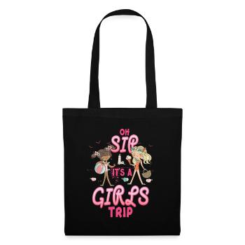 Week-end entre filles Oh Sip It’s A Girls Trip - Sac en tissu - noir - Devant