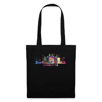 Charlottean's Skyline Charlotte - Tote Bag - black - Front