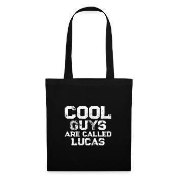 Les mecs cool s’appellent Lucas - Sac en tissu - noir - Devant