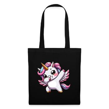Unicorn Dabbing Dance Mythical Creatures - Tote Bag - black - Front