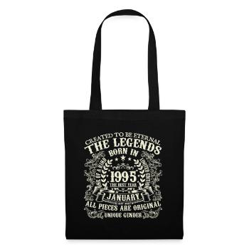January 1995 Anniversary 1995 January Year - Tote Bag - black - Front