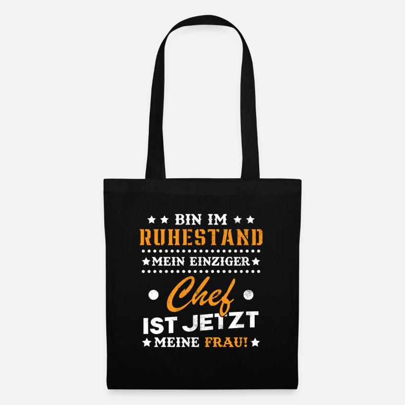 Ich bin im Ruhestand Rentner 2024 2025 2026 - Stoffbeutel - Schwarz