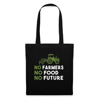 Farmer's Demo No Farmers No Food No Future Farmer - Tote Bag - black - Front