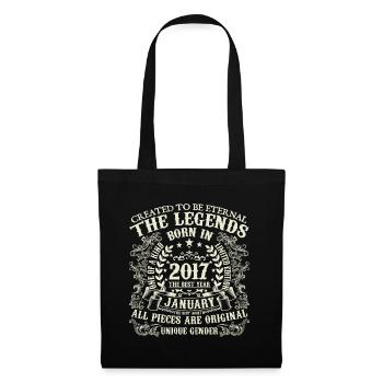 January 2017 Anniversary 2017 January Year - Tote Bag - black - Front