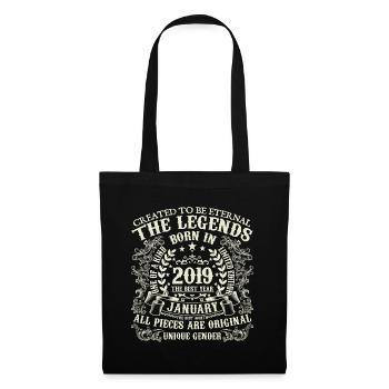 January 2019 Anniversary 2019 January Year - Tote Bag - black - Front