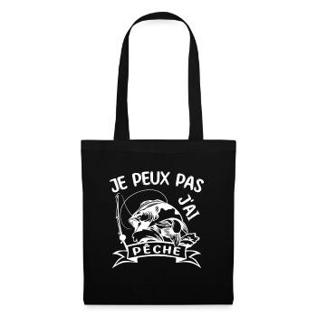 Je Peux Pas J ai Pêche - Sac en tissu - noir - Devant