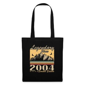 Légendaire depuis 2004 Vintage cadeau d’anniversaire - Sac en tissu - noir - Devant