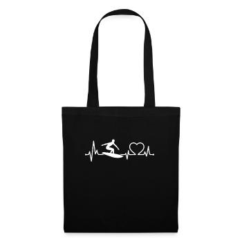 Ski nautique Heartbeat - Sac en tissu - noir - Devant