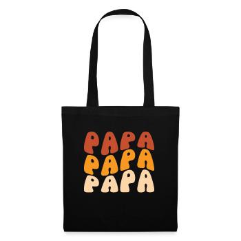Papa Vintage - Sac en tissu - noir - Devant