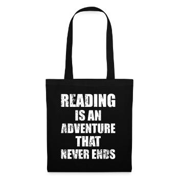 Reading is an adventure book lover - Tote Bag - black - Front