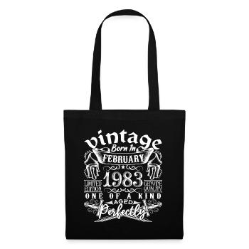 February 1983 Birthday February 1983 February - Tote Bag - black - Front