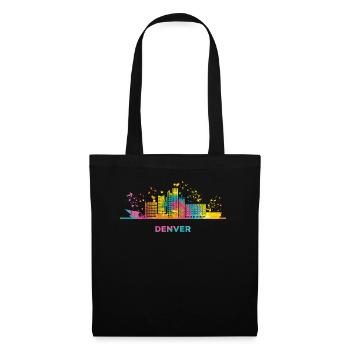 Denverites Skyline Denver - Stoffbeutel - Schwarz - Vorne