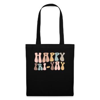Happy Fri Yay Teacher Weekend Funny Meme - Tote Bag - black - Front