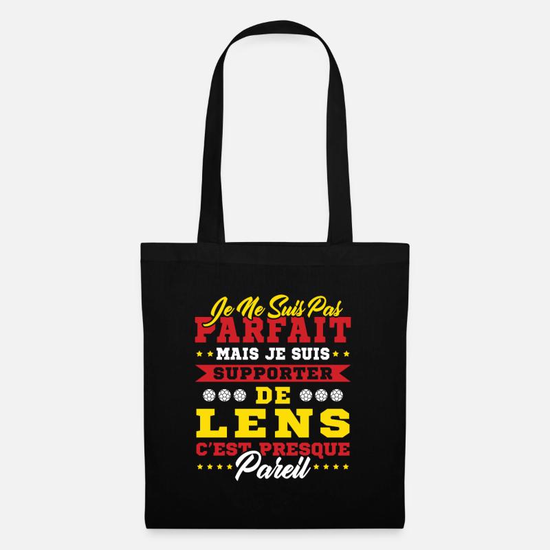 Idée Cadeau Pour Supporter Lensois - Sac en tissu - noir
