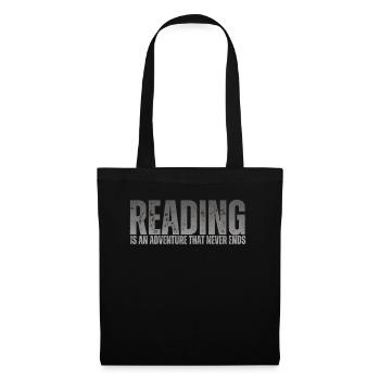Reading is an adventure book lover - Tote Bag - black - Front