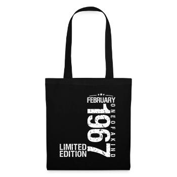 Février 1967 Février anniversaire January 1967 - Sac en tissu - noir - Devant