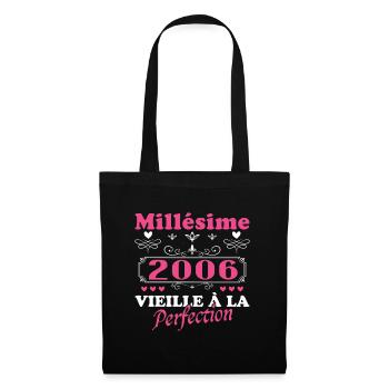 Vintage Woman 2006 Gift Anniversary Humor - Tote Bag - black - Front