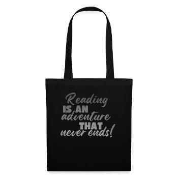 Reading is an adventure book lover - Tote Bag - black - Front