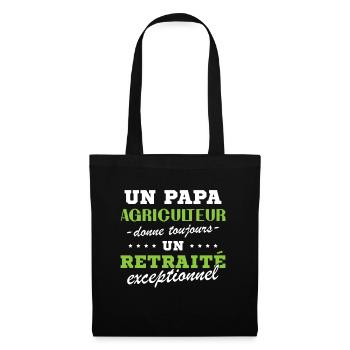 A Farmer Dad Gives an Exceptional Retiree - Tote Bag - black - Front